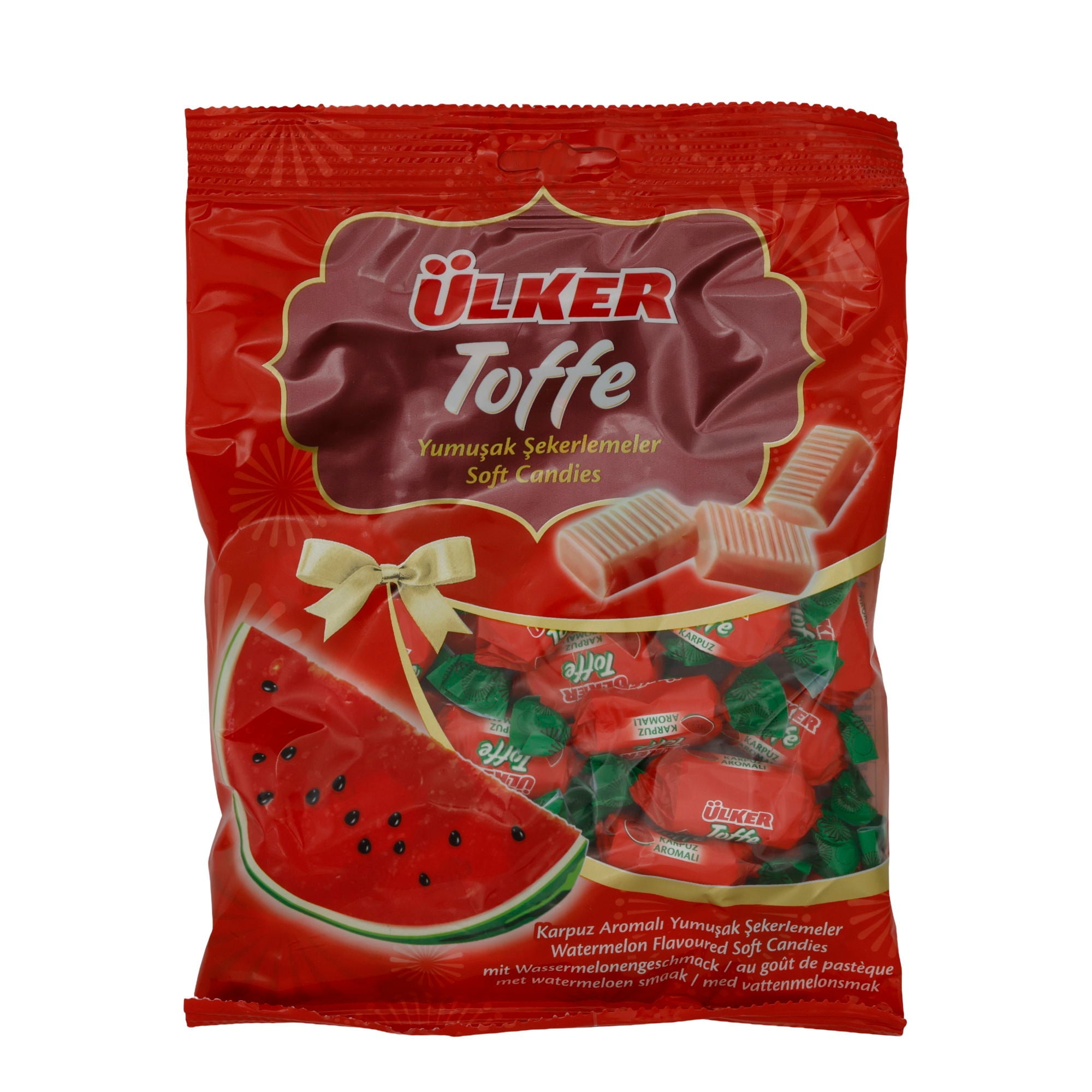 Toffee Ülker | Weichkaramell | mit Wassermelonen-Geschmack | 225 g UELKER